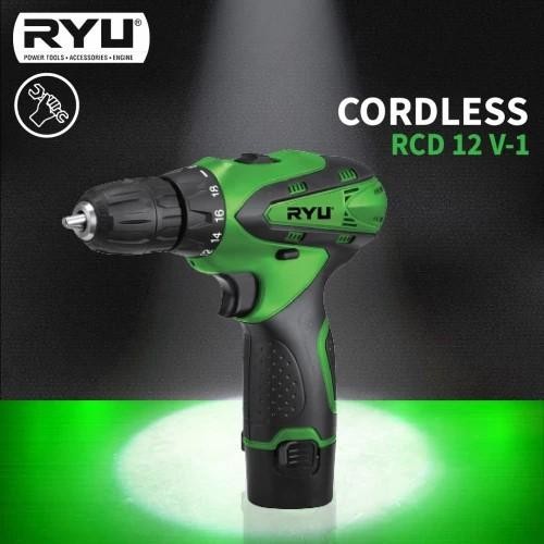 Ryu Mesin Bor Cordless Ryu Rcd 12V-1 Bor Baterai / Mesin Bor Obeng354