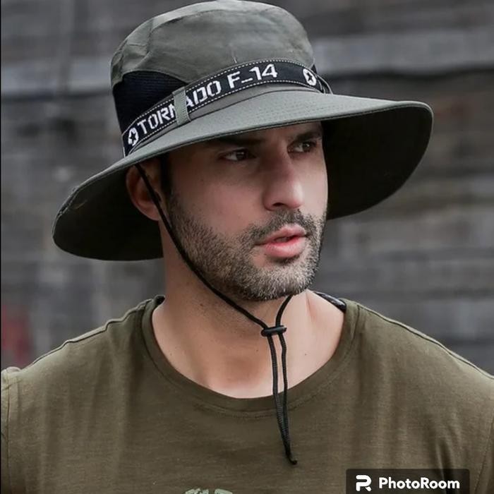 JUAL Topi rimba topi gunung pria/wanita lebar pinggir topi import