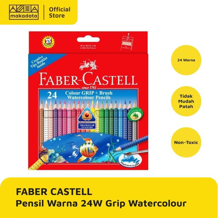 

Pensil Warna Color Pencil Faber Castell 24 Warna Watercolour Grip