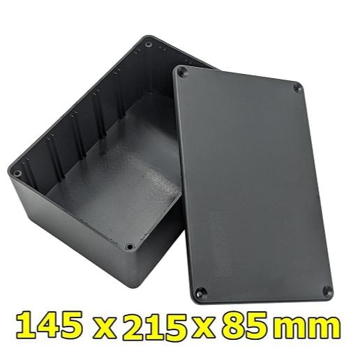 Box Plastik Jumbo / Kotak Hitam Besar 14.5 X 21.5 X 8.5 Cm Casing Project Universal Eelectronic Part