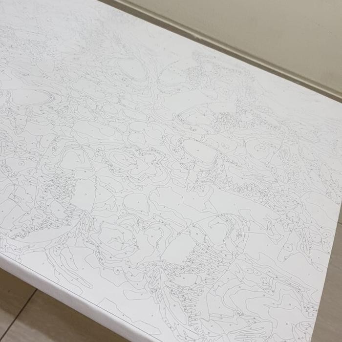 

READY STOK METH PORTRAIT PAINT BY NUMBER PAINTING BY NUMBERS DIY LUKISAN ACRILYC PARIS ALAM ART SET