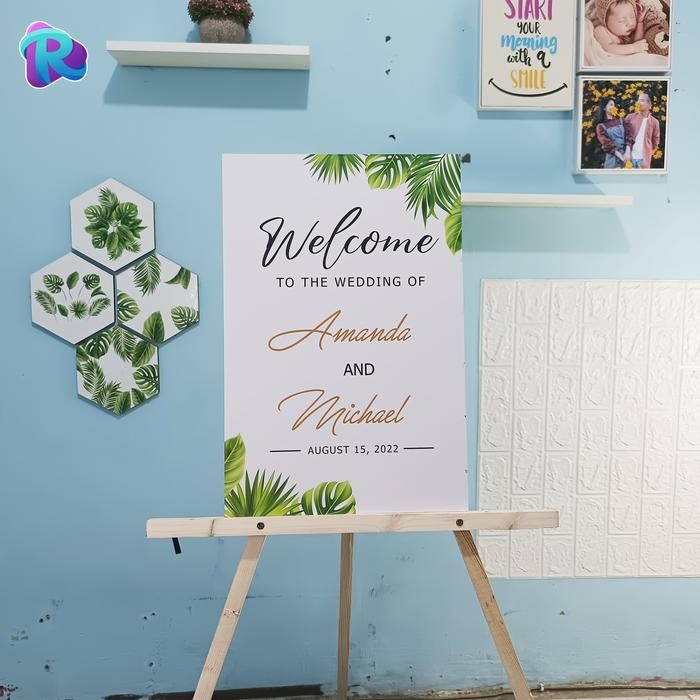 

SALE TERBARU STANDING EASEL PIGURA FOTO / STAND WEDDING / WELCOME SIGN STATIONERY READYY
