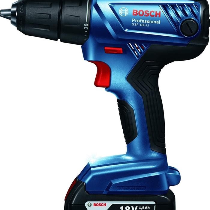 Bor Cordless BOSCH 18V GSR 180 Li ( 2 Batre )