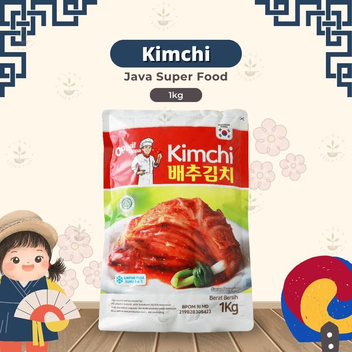 

ORIGINAL Java Kimchi Sawi Fresh 1 Kg - Kimchi Halal Korea Java 1 Kg - Makanan Korea 1 Kg READY STOCK
