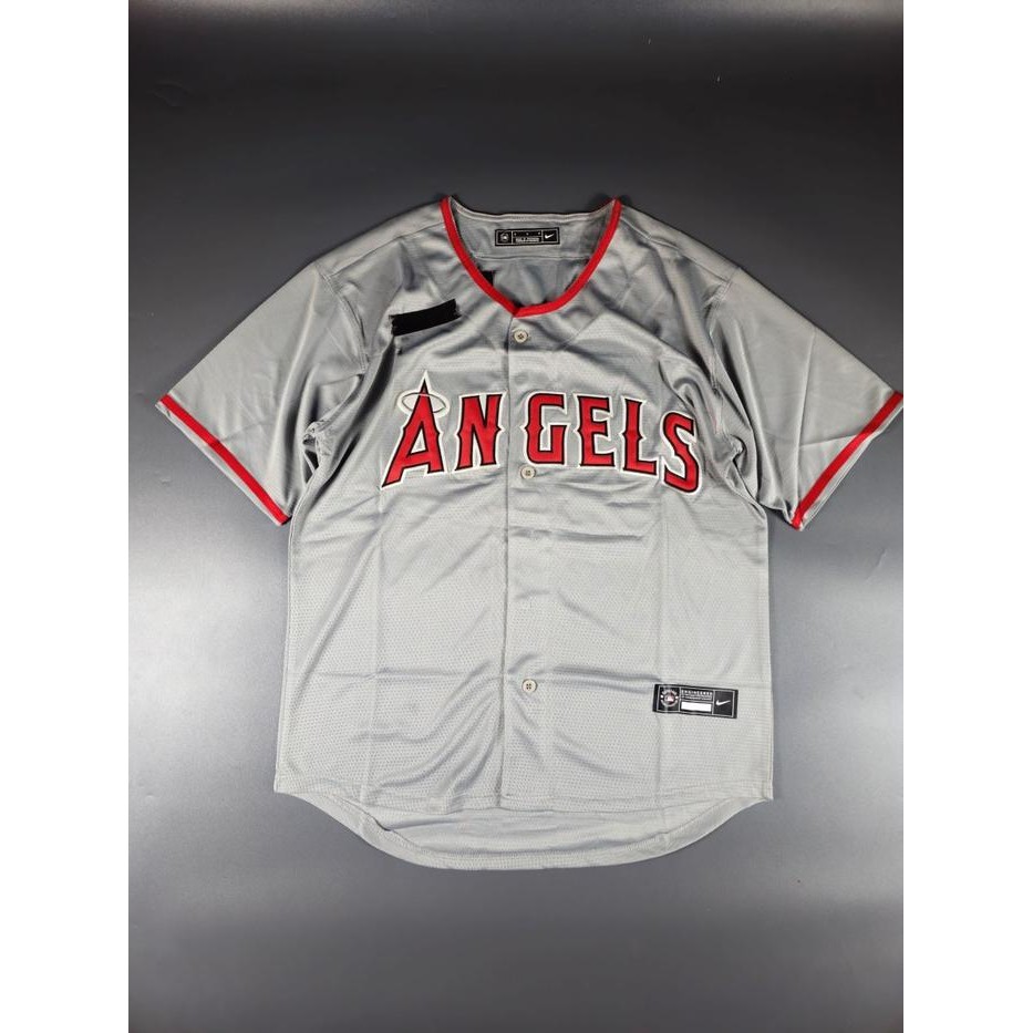 Baju Jersey Baseball MLB Los Angeles Angels Grey Premium Quality