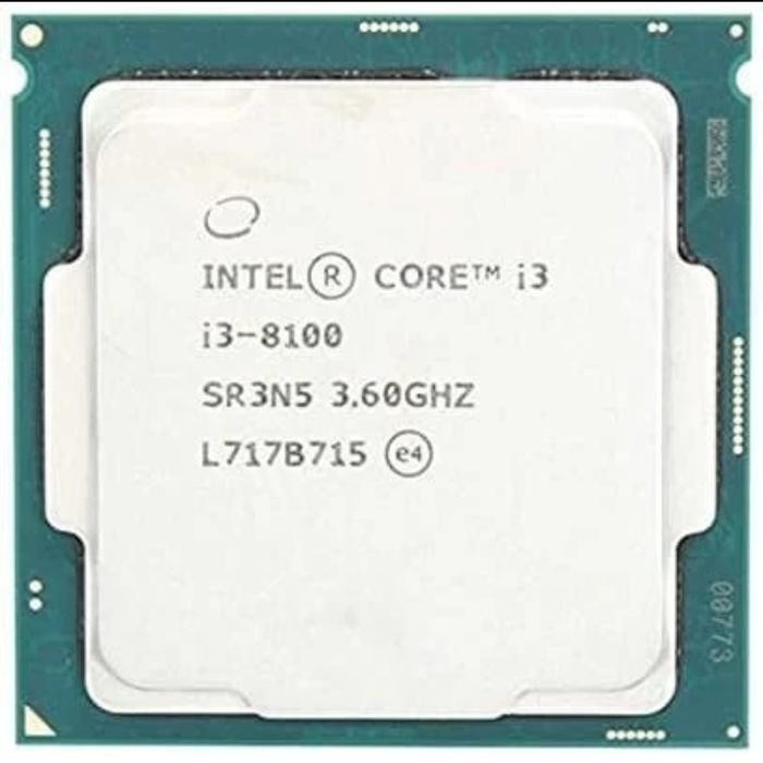 processor intel i3 8100 tray