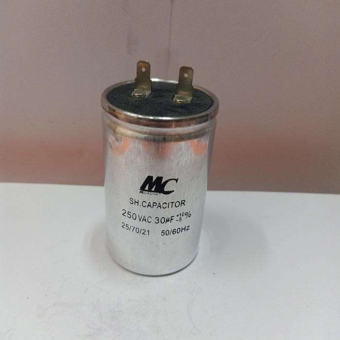kapasitor pompa air sanyo jetpum 30uf MC 250v aluminium