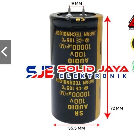 YJ960 Elco 63V 10000uf Kapasitor Elna Japan untuk Audio Stereo Capacit