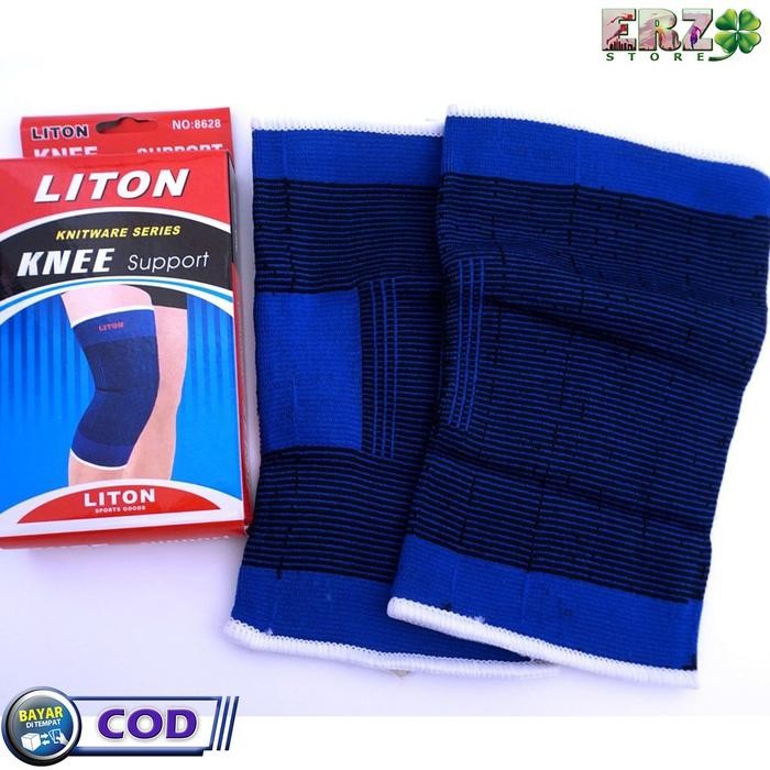 Liton Knee Suport Deker Pelindung Lutut Olahraga Futsal Voli