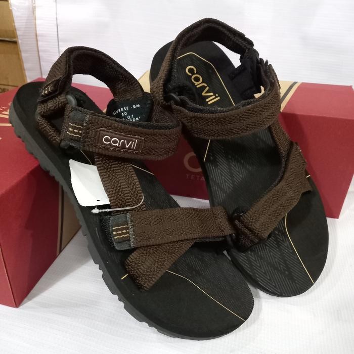 sandal gunung pria Carvil universe original sendal tali belakang