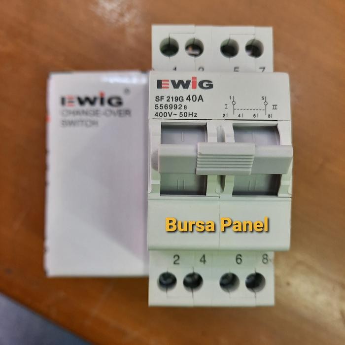 Change Over Switch 2 pole 40 Ampere merk EWIG SF219G