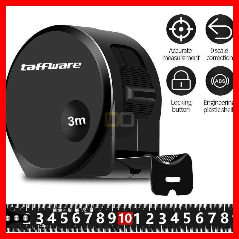 Meteran Roll 3 5 10 Meter Pegunci Alat Ukur Panjang Tape Measure Taffware DSH-19