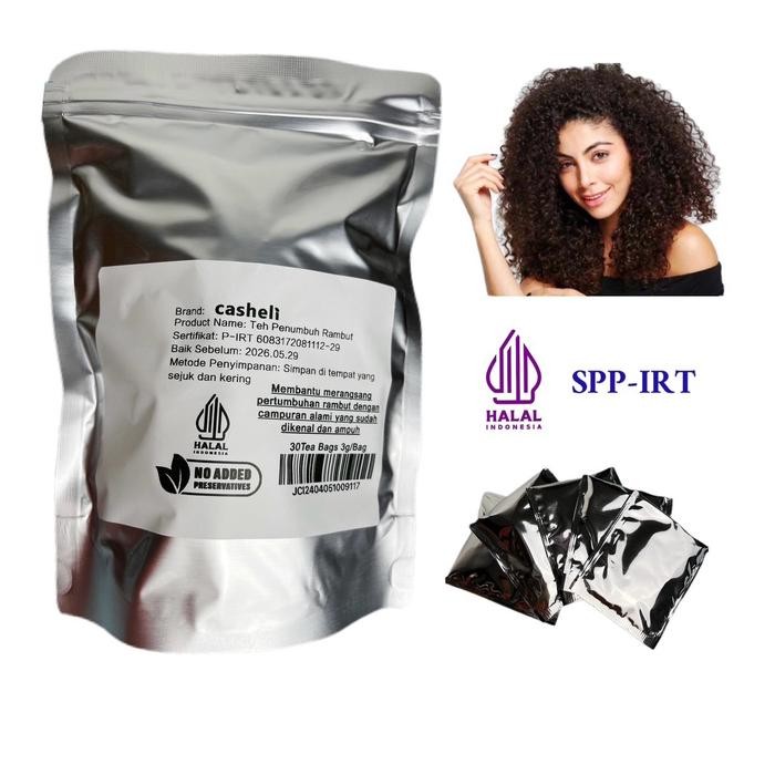 

casheli Teh Penumbuh Rambut Herbal Tea 30 Tea Bags
