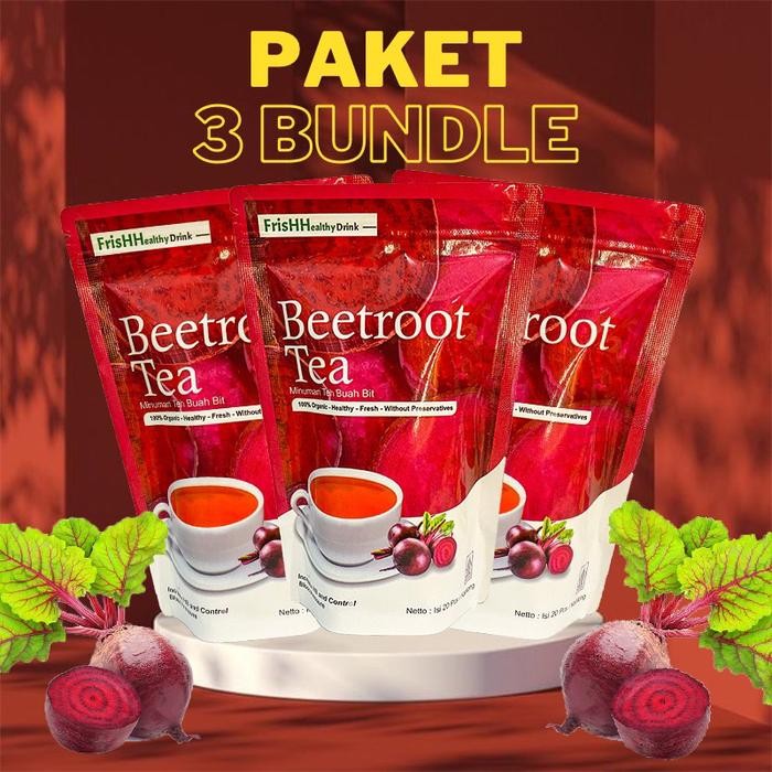 

Beetroot Tea Paket Hemat 3 Pack - SI PENAMBAH DARAH