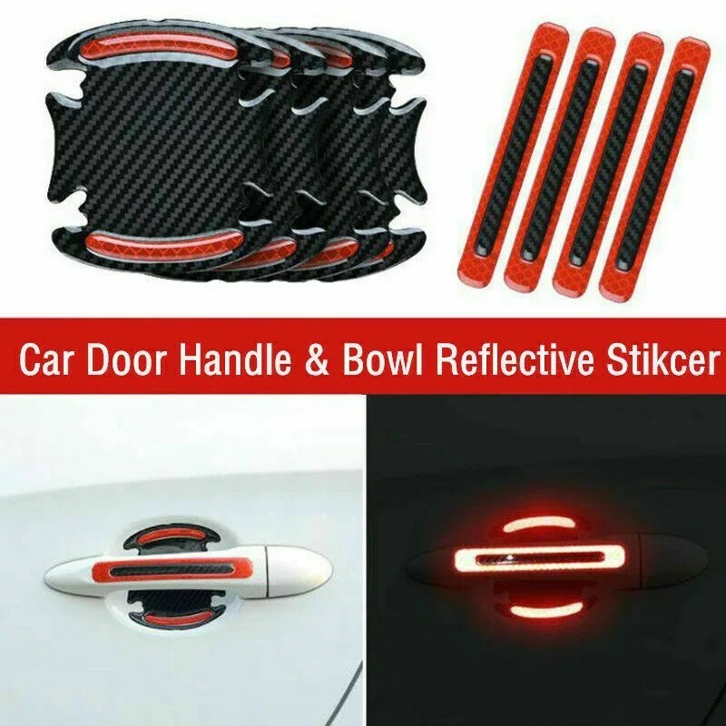 Car Door Handle Reflective Sticker Protection Sticker Door Handle Paint Surface Anti-scratch Resista