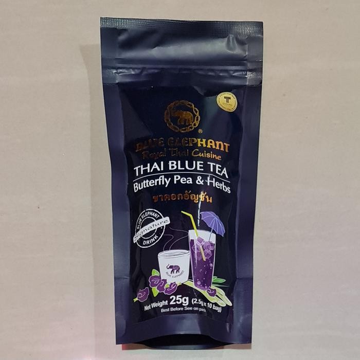 

Blue Elephant Royal Thai Blue Tea Butterfly Pea & Herbs 10 x 2.5 Gram
