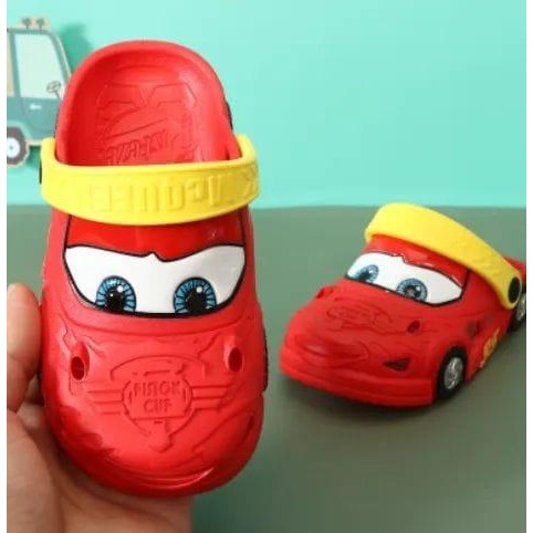 Sepatu Sandal Cars Mcqueen model Crocs Anak Laki Laki Impor