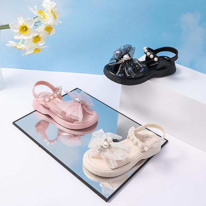 Littlecat Sandal Anak Perempuan Sandal Pesta Model Lucu 2-9 Tahun im Bling teddy Bayi Cewek