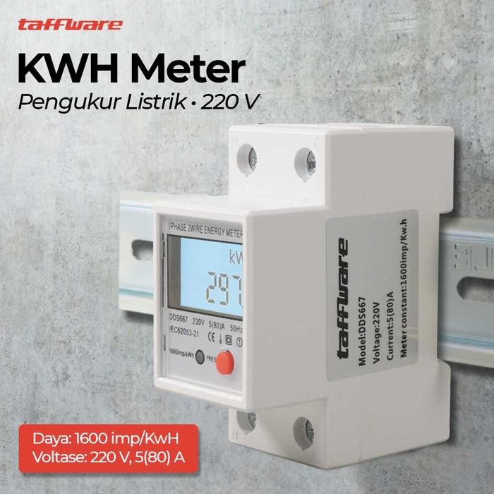 ALAT PENGUKUR ARUS DAYA LISTRIK KWH METER DIGITAL METERAN LISTRIK