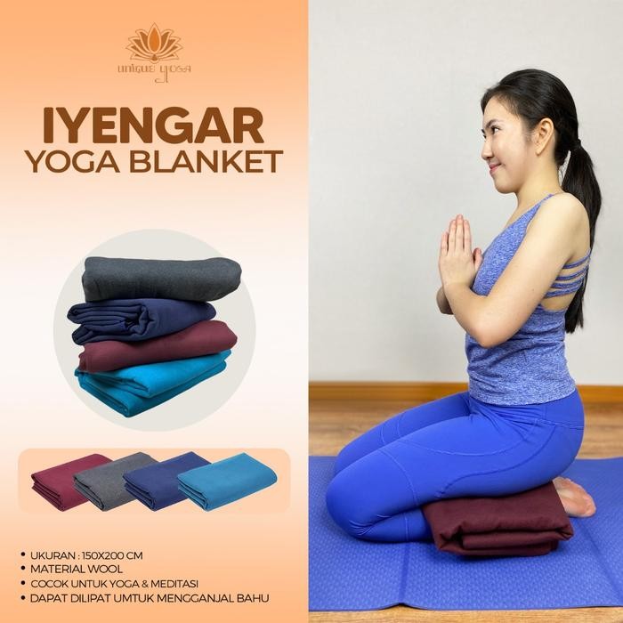 Terlaris Iyengar Yoga Blanket / Blanket Senam Yoga / Selimut Olahraga Yoga Wool / Blanket Yoga Super