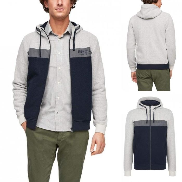 S.OLIVER Supply Lab Zipper Hoodie Sweatshirt - 3539