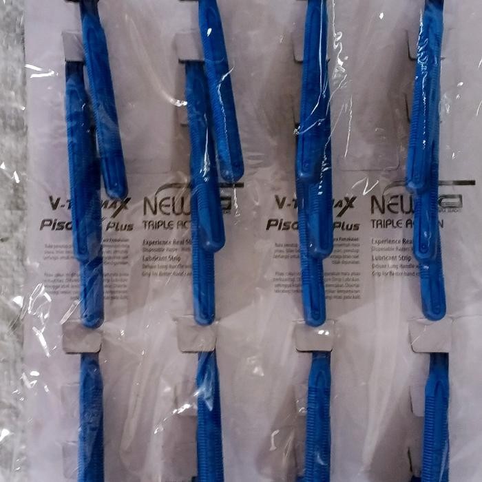 24 Pcs V-Tro Max Pisau Cukur Kumis Jenggot 3Plus