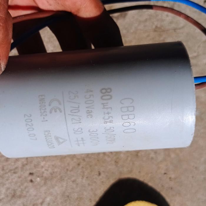 kapasitor capasitor 80 uf submersible 3hp