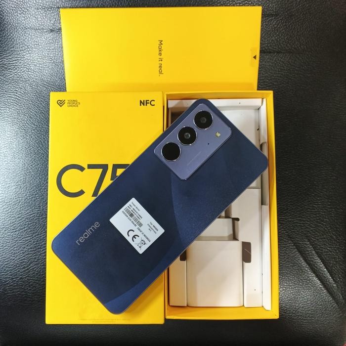 Realme c75x ram 8/128 second fullset original garansi panjang