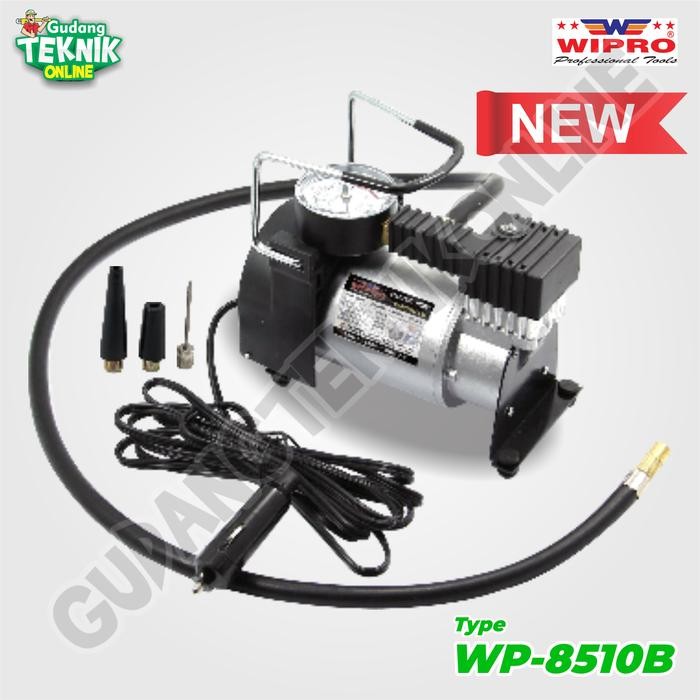 Kompresor Mini DC-12V WIPRO WP-8501B Compressor Portable / Mini Air Compressor 15 Ampere WIPRO