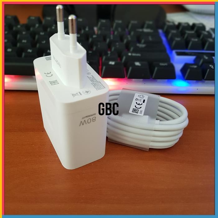Charger Realme 80 Watt Ori 100% Casan Realme Super VOOC 80 Watt USB C