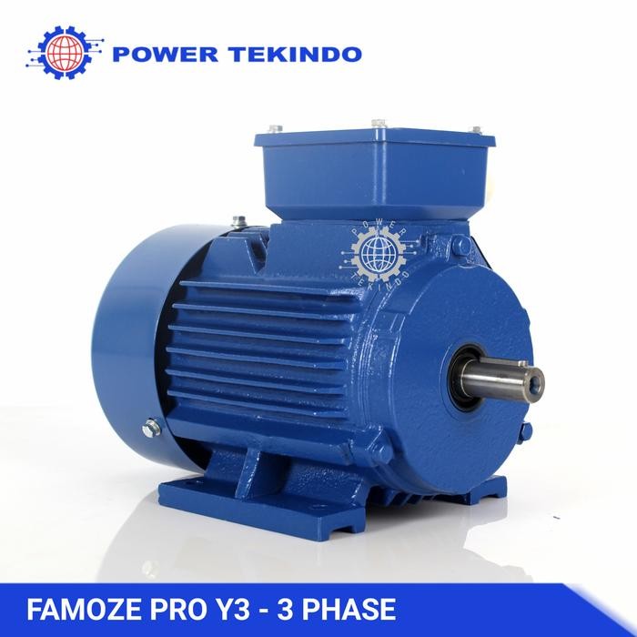 DINAMO 1 HP 1500 RPM / 2800 RPM 3 PHASE TIPE Y3 FAMOZE PRO 1 PK