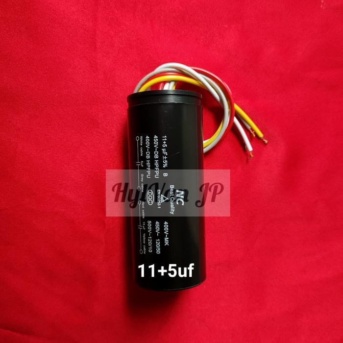 KAPASITOR MESIN CUCI 11+5 UF
