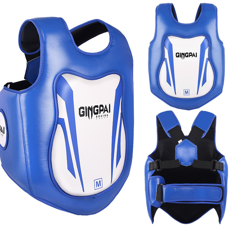 Boxing Body Protector Chest Guard Vest Kids MMA Kick Equipment Sanda Martial Arts Taekwondo Training