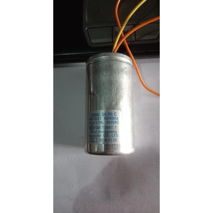 ORIGINAL KAPASITOR 15 UF 450 VAC MESIN CUCI 1 TABUNG SANYO AQUA JAPAN