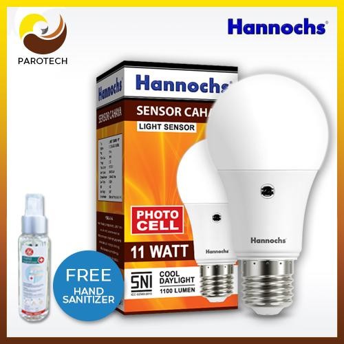 New LAMPU LED HANNOCHS HANNOCH LIGHT SENSOR CAHAYA PUTIH