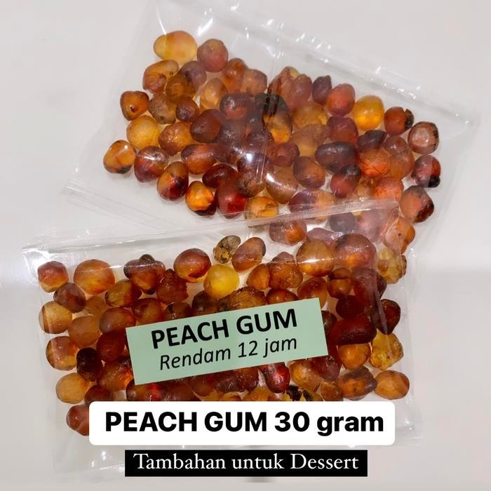 

PEACH GUM 30 gr (Extra Peach Gum untuk tambahan dessert)