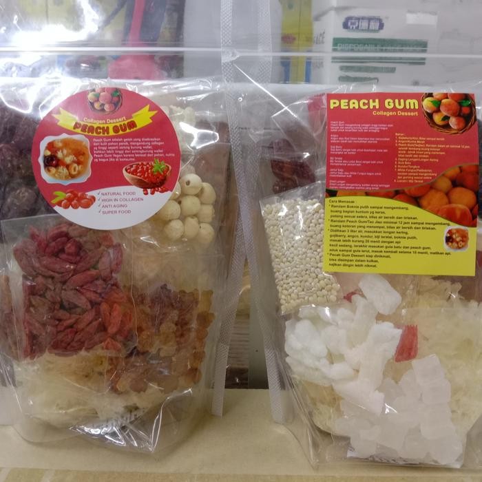 

PAKET KOMPLIT PEACH GUM COLLAGEN DESSERT / TAO JIAO / MINUMAN AWETMUDA