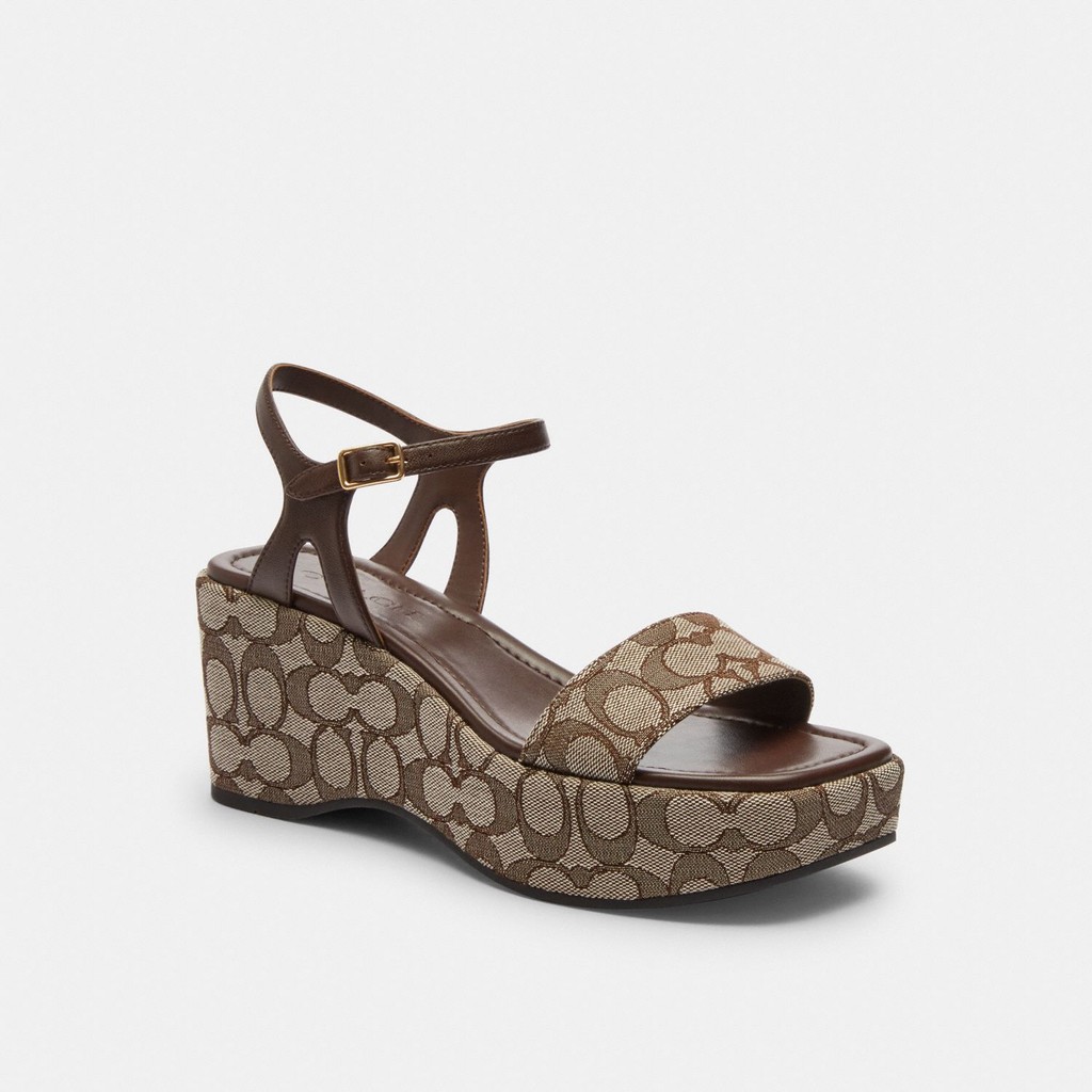 Coach Gale Wedge Sandal - Sandal Wedges Wanita