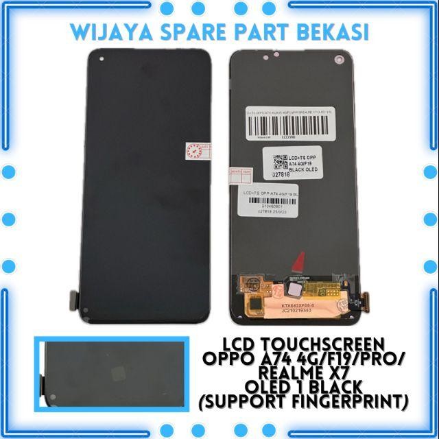 LCD TS OPPO A74 4G/F19/PRO/REALME X7 OLED 1SUPPORT FINGERPRINT BLACK
