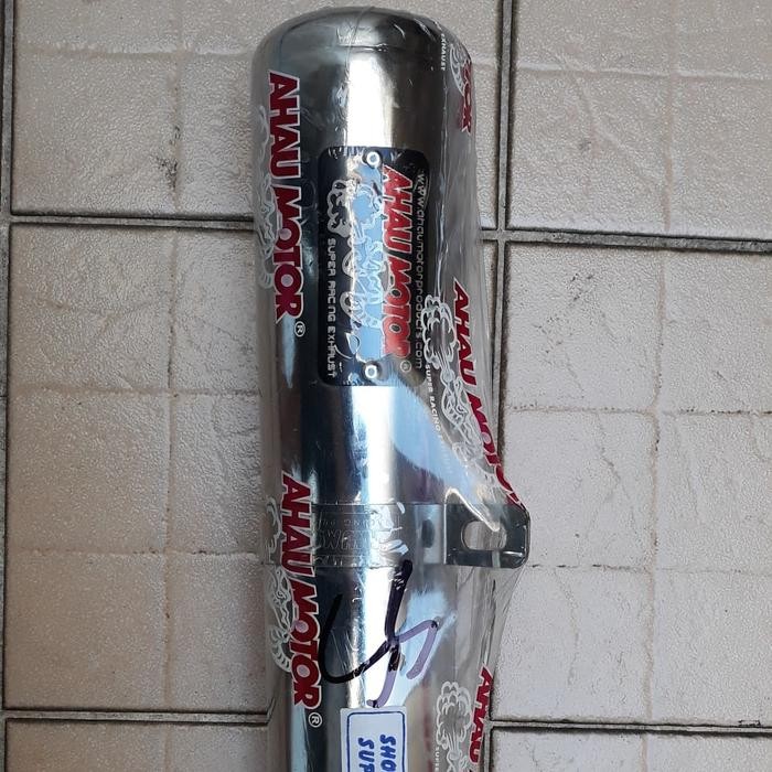 knalpot ahau motor chamber chrome bebek supra, grand , jupiter z, vega