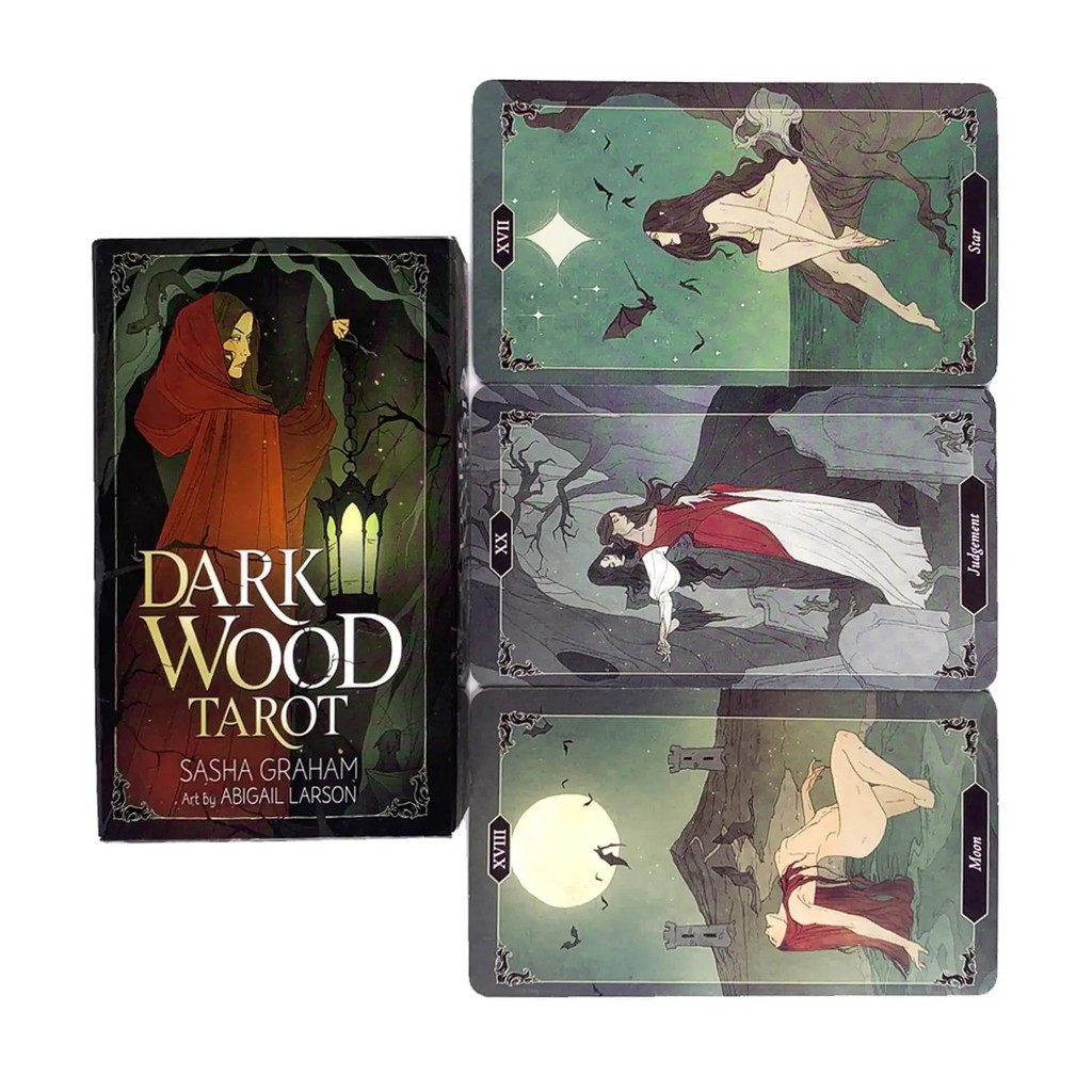 

1pcs Deck tarot for Party Dark Wood Tarot Cards A 78 Oracle Deck English Visions Divination Edition