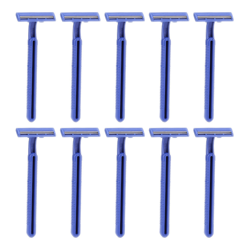 

2-Layers Blades Portable Manual Razor Disposable Stainless Steel Razor Blades Body Beard Trimmer