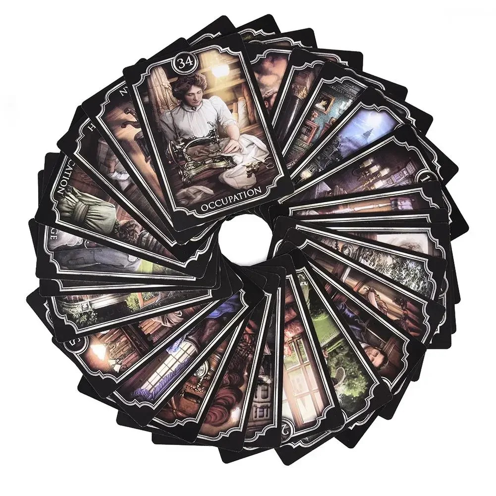 

1Pcs Tarot Fin Sieve Kipper Tarot Cards English Board Games Divination Fate Family Party Playing