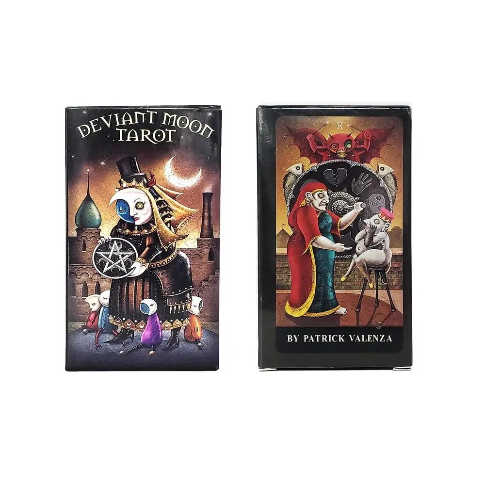 

New Deviant Moon Tarot Cards English Version Fate Divination Board Games For Family Party Funny