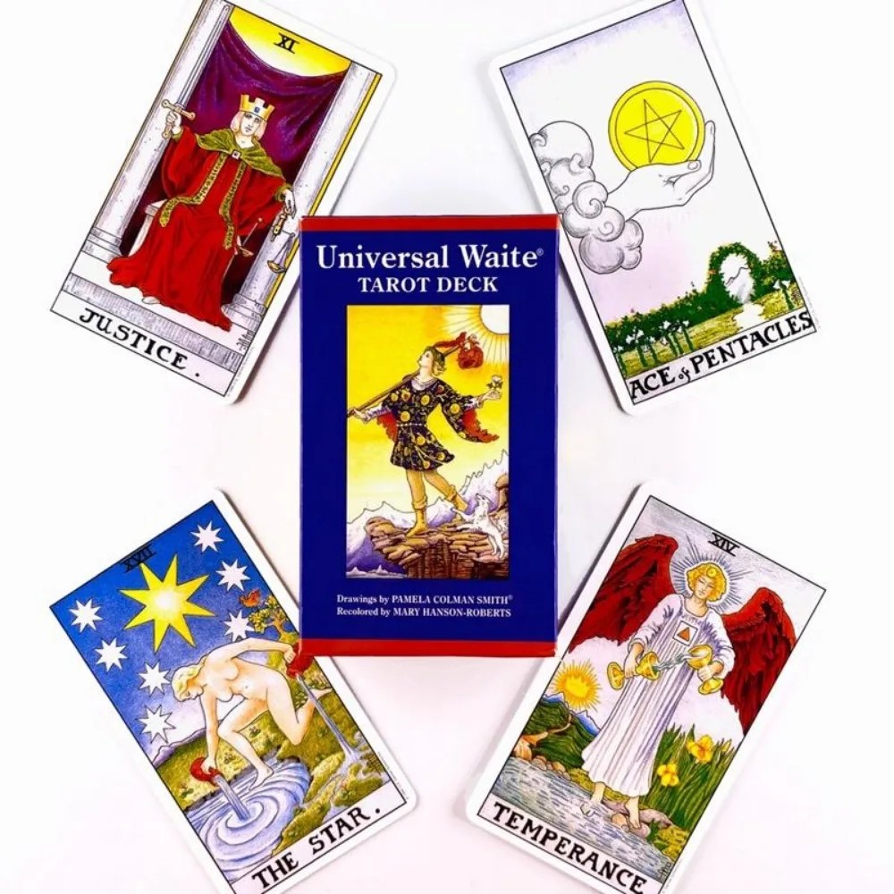 

1Pcs Deck Tarot Universal Waite Tarot Deck Leisure Party Table Game Fortune-telling Prophecy Oracle