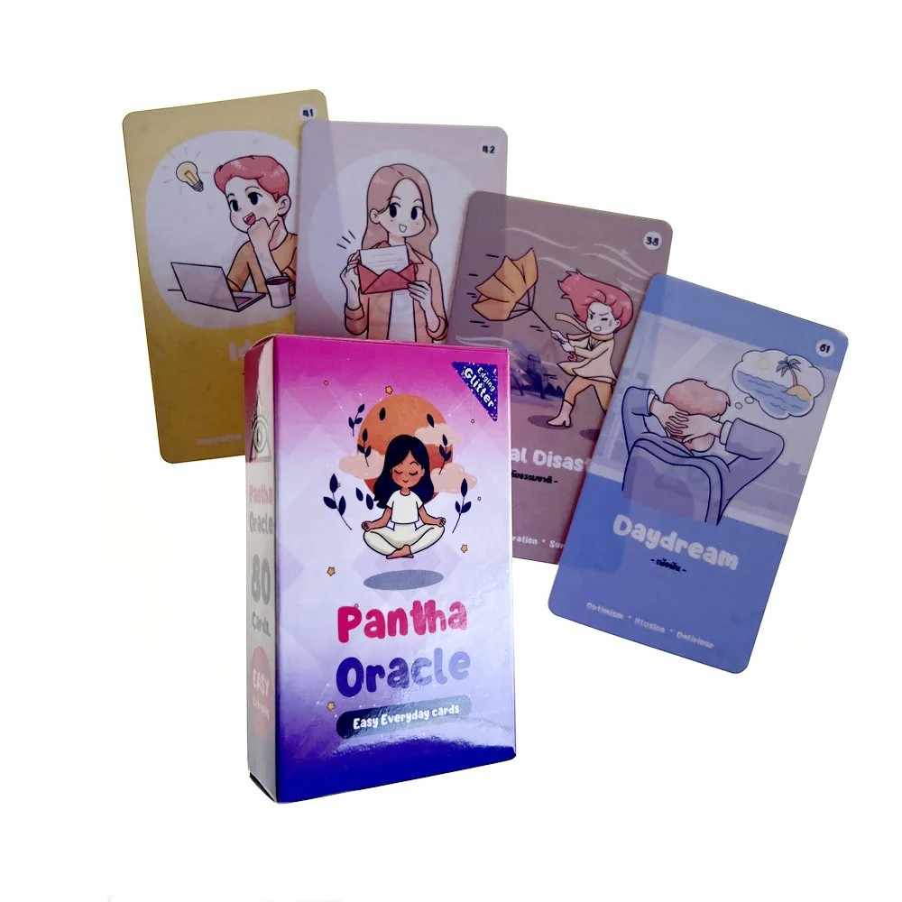 

New English Card Deck Pantha Oracle Easy Everyday Cards Sample Figures Design For Friends Holiday