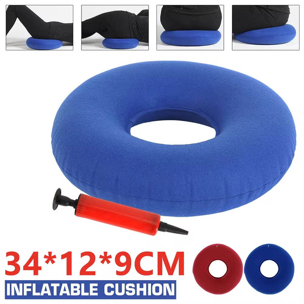 

1pc Donut Pillow Hip Support Medical Hemorrhoid Seat Pad Tailbone Pain Relief Massage Cushion w/