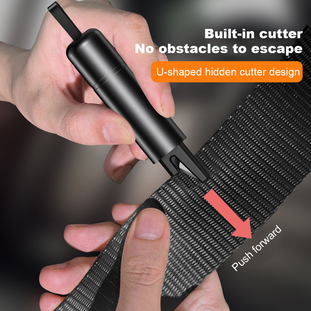 

Car Safety Hammer Auto Emergency Glass Window Breaker Seat Belt Cutter Aluminum Alloy Life-Saving