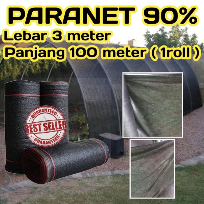 Paranet 90% Lebar 3 meter Panjang 100 meter ( 1 roll )