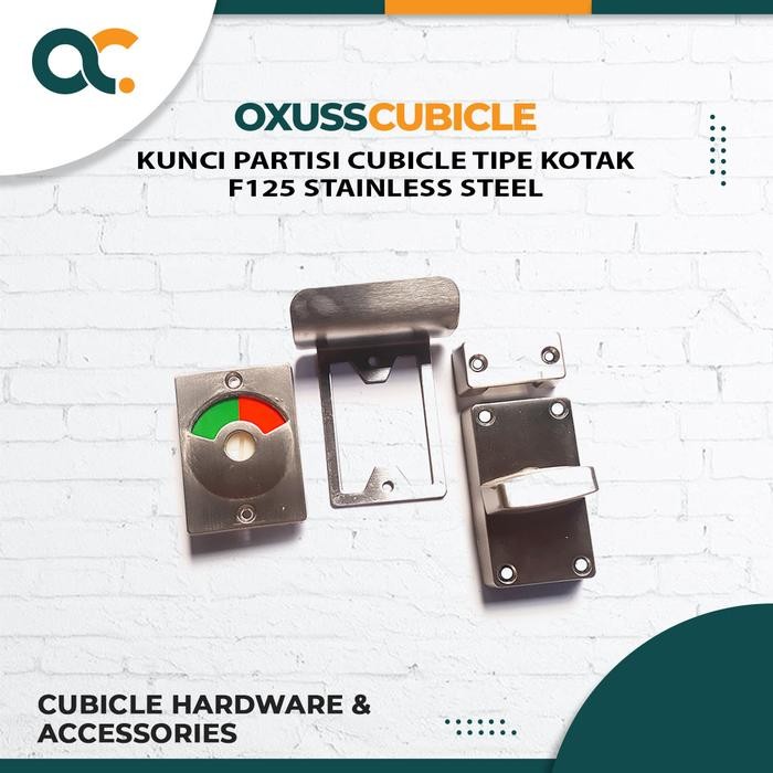 Kunci Partisi Toilet Cubicle Stainless Steel Doorlock Indicator